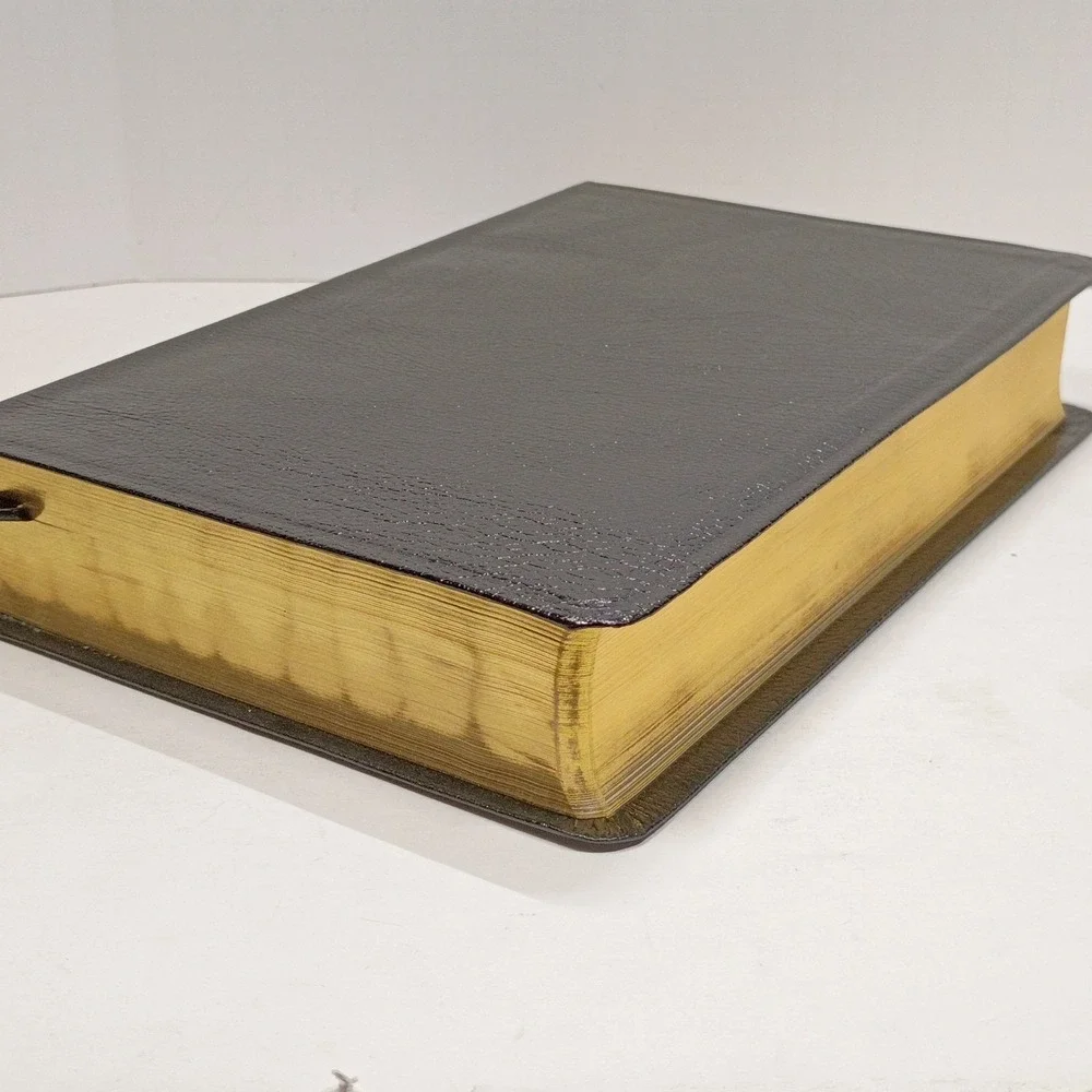 Thomas Nelson 1990 New Open Bible NASB Study Edition Black Bonded Leather 1976